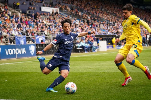 Germany Soccer 2 Bundesliga 2025 2026, Matchday 29 VfL Bochum vs Eintracht Braunschweig Vonovia Ruhrstadion Koji Miyoshi VfL Bochum, 23 Copyright: xJOERANxSTEINSIEKx