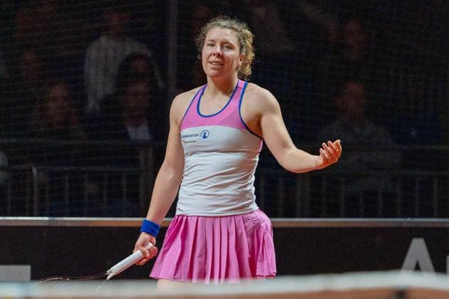 Anna Lena Friedsam, disappointed, dissatisfied, Zeynep Sonmez vs Anna Lena Friedsam, Tennis, ATP Tournament, WTA 500, Porsche Tennis Grand Prix, Court 1, Qualification, 12 04 2026, Zeynep Sonmez vs Anna Lena Friedsam, Tennis, ATP Tournament, WTA 500, Porsche Tennis Grand Prix, Court 1, Qualification, 12 04 2026, Stuttgart Copyright: xEibner-Pressefoto EdwardxCheungx EP_ECG