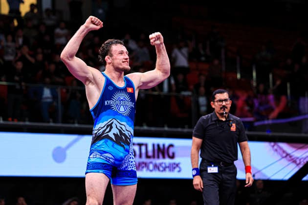 Senior Wrestling Asian Championships 92kg FS Iakov Chaplin KGZ