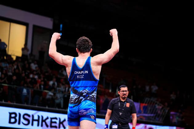 Senior Wrestling Asian Championships 92kg FS Iakov Chaplin KGZ