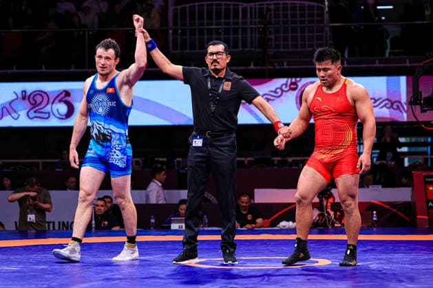 Senior Wrestling Asian Championships 92kg FS Iakov Chaplin KGZ