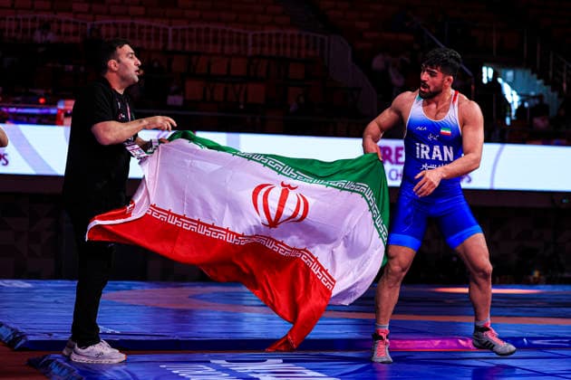 Senior Wrestling Asian Championships 92kg FS Mohammadmobin Gholamali Azimi IRI