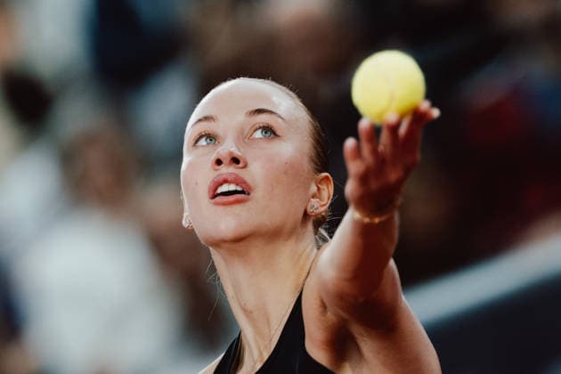 TENNIS - WTA, Tennis Damen Upper Austria Ladies Linz LINZ,AUSTRIA,12.APR.26 - TENNIS - WTA Tour, Upper Austria Ladies Linz. Image shows Anastasia Potapova (AUT).  GEPAxpictures xAlexanderxSolc