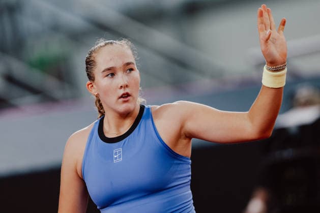 TENNIS - WTA, Tennis Damen Upper Austria Ladies Linz LINZ,AUSTRIA,12.APR.26 - TENNIS - WTA Tour, Upper Austria Ladies Linz. Image shows Mirra Andreeva (RUS).  GEPAxpictures xAlexanderxSolc