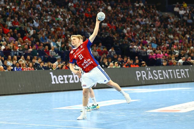 Handball I Men I Season 2025 2026 I Bundesliga I 28 Matchday I HSV Hamburg THW Kiel I 12 04 2026 Frederik Bo Andersen 21, HSV Hamburg Hamburg Barclaycard Arena Hamburg Germany Copyright: xLobeca RalfxHomburgx