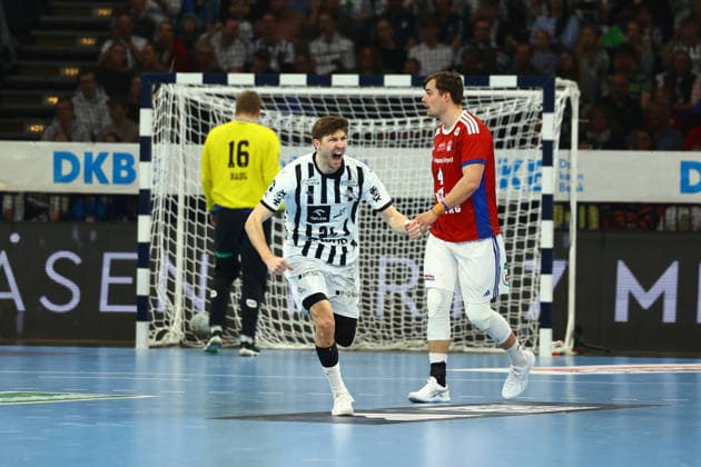 Handball I Men I Season 2025 2026 I Bundesliga I 28 Matchday I HSV Hamburg THW Kiel I 12 04 2026 Lukas Zerbe 24, THW Kiel Hamburg Barclaycard Arena Hamburg Germany Copyright: xLobeca RalfxHomburgx