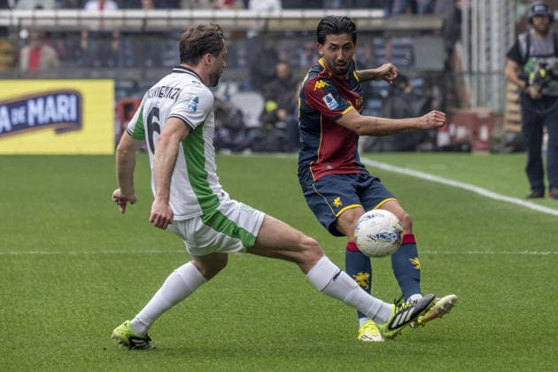 CALCIO - Serie A - Genoa CFC vs US Sassuolo ELLERTSSON during Genoa CFC vs US Sassuolo, Italian soccer Serie A match in Genoa, Italy, April 12 2026 Genoa Italy  Copyright: xIPAxSport ABACAx