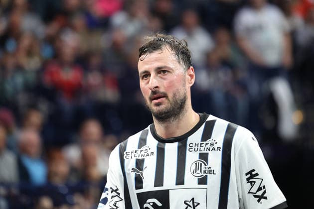 Handball Daikin Handball Bundesliga 2025 2026 Handball Sport Verein Hamburg vs THW Kiel Domagoj Duvnjak Kiel , Barclays Arena Hamburg