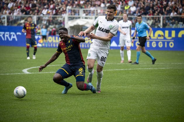 CALCIO - Serie A - Genoa CFC vs US Sassuolo CALEB EKUBAN during Genoa CFC vs US Sassuolo, Italian soccer Serie A match in Genoa, Italy, April 12 2026 Genoa Italy  Copyright: xIPAxSport ABACAx