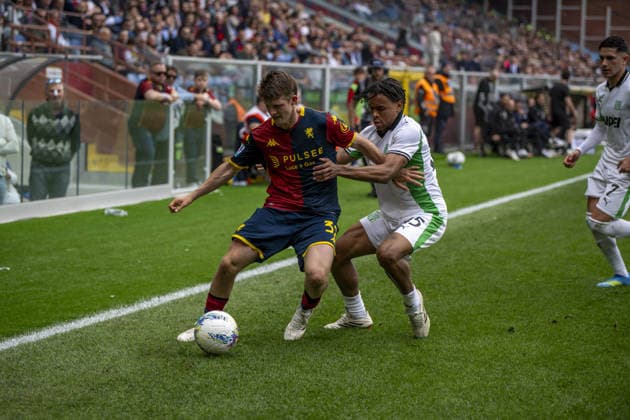 CALCIO - Serie A - Genoa CFC vs US Sassuolo MORTEN FRENDRUP during Genoa CFC vs US Sassuolo, Italian soccer Serie A match in Genoa, Italy, April 12 2026 Genoa Italy  Copyright: xIPAxSport ABACAx