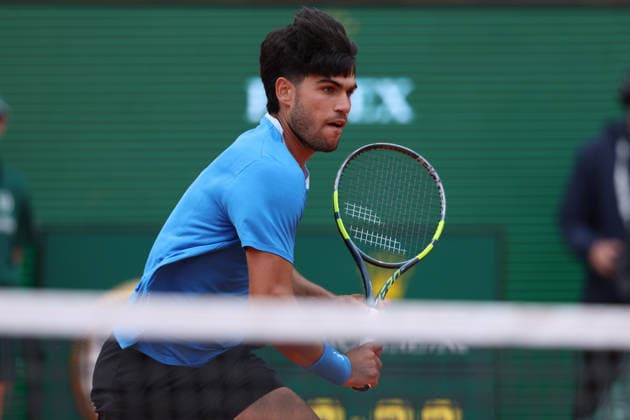 Rolex Monte-Carlo Masters - Day Eight Carlos Alcaraz of Spain in action during his Final match against Jannik Sinner of Italy on day Eight of the Rolex Monte-Carlo Masters at Monte-Carlo Country Club on April 12, 2026 in Monte-Carlo, Monaco. Monaco Monte-Carlo Country Club Monte_Carlo Monaco Copyright: xAllstarxPicturexLibraryxLtdx