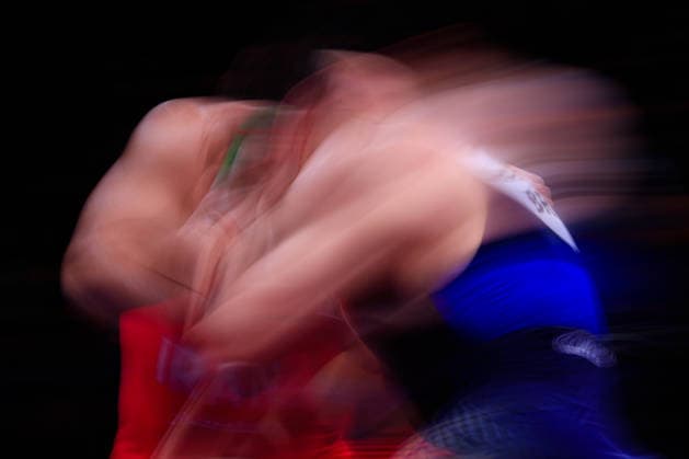 Senior Wrestling Asian Championships 125kg FS Amir Hossein Abbas Zare IRI df Shamil Magomed A Sharipov BRN Copyright: xKostadinxAndonovx xUnitedxWorldxWrestlingx Kostadin Andonov United World Wrestling