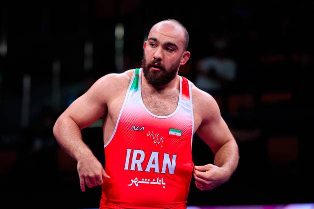 Senior Wrestling Asian Championships 125kg FS Amir Hossein Abbas Zare IRI Copyright: xKostadinxAndonovx xUnitedxWorldxWrestlingx Kostadin Andonov United World Wrestling