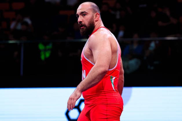 Senior Wrestling Asian Championships 125kg FS Amir Hossein Abbas Zare IRI Copyright: xKostadinxAndonovx xUnitedxWorldxWrestlingx Kostadin Andonov United World Wrestling