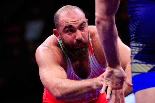 Senior Wrestling Asian Championships 125kg FS Amir Hossein Abbas Zare IRI Copyright: xKostadinxAndonovx xUnitedxWorldxWrestlingx Kostadin Andonov United World Wrestling