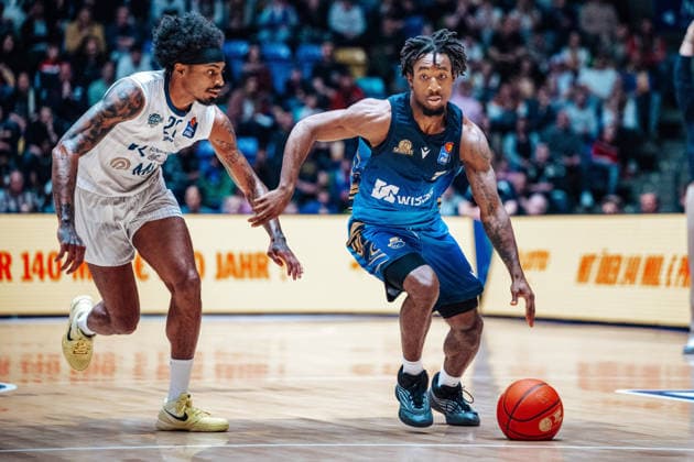 Isaiah Swope Skyliners Frankfurt, 01 GER, Skyliners Frankfurt vs MLP Academics Heidelberg, easycredit BBL, Bundesliga, Matchday 29, Season 2025 2026 12 04 2026 Eibner Pressefoto Attila Ziga GER, Skyliners Frankfurt vs MLP Academics Heidelberg, easycredit BBL, Bundesliga, Matchday 29, Season 2025 2026 12 04 2026 Frankfurt am Main Copyright: xEibner-Pressefotox EP_AZA