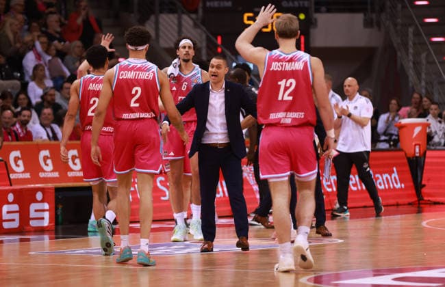 Head coach Marko Stankovic Bonn , Bonn, Germany, 12 04 2026, Basketball Bundesliga, Matchday 29, Telekom Baskets Bonn vs Basketball Löwen Braunschweig