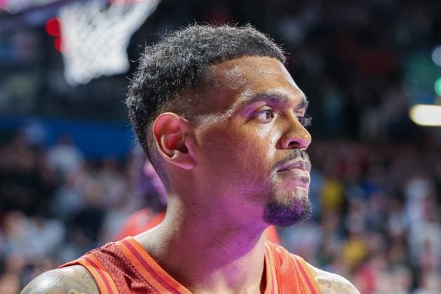Xavier Rathan Mayes 4 FC Bayern Muenchen Basketball , FC Bayern Muenchen Basketball vs Niners Chemnitz, easyCredit BBL, Basketball, Bundesliga, Men, Main Round, April 12, 2026 Muenchen Bayern Germany Copyright: xkolbert-press MartinxAgüerax