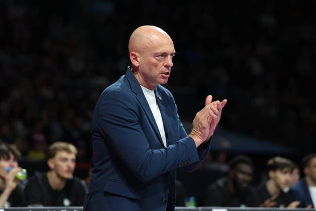 Rodrigo Pastore Niners Chemnitz, Head Coach , GER, FC Bayern Basketball vs Niners Chemnitz, Basketball, easycredit Basketball Bundesliga, 29 Matchday, Season 2025 2026, 12 04 2026, GER, FC Bayern Basketball vs Niners Chemnitz, Basketball, easycredit Basketball Bundesliga, 29 Matchday, Season 2025 2026, 12 04 2026 Muenchen Copyright: xEibner-Pressefoto JennixMaulx EP_JML