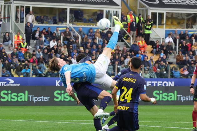NapoliÕs Scott McTominay during the Serie A soccer match between Parma and Napoli at the Ennio Tardini Stadium in Parma Italy - Sunday, 12 april 2026. - Soccer .  Copyright: xAlbertoxMariani LaPressex