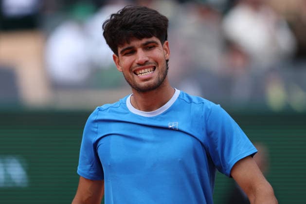 Rolex Monte-Carlo Masters - Day Eight Carlos Alcaraz of Spain reacts during his Final match against Jannik Sinner of Italy on day Eight of the Rolex Monte-Carlo Masters at Monte-Carlo Country Club on April 12, 2026 in Monte-Carlo, Monaco. Monaco Monte-Carlo Country Club Monte_Carlo Monaco Copyright: xAllstarxPicturexLibraryxLtdx