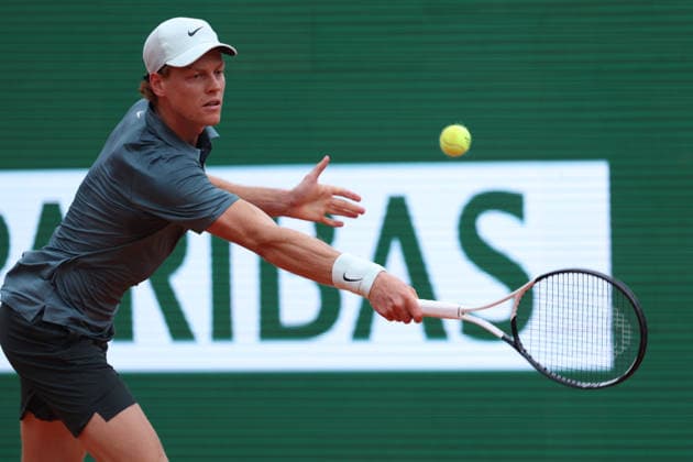Rolex Monte-Carlo Masters - Day Eight Jannik Sinner of Italy plays a backhand during his Final match against Carlos Alcaraz of Spain on day Eight of the Rolex Monte-Carlo Masters at Monte-Carlo Country Club on April 12, 2026 in Monte-Carlo, Monaco. Monaco Monte-Carlo Country Club Monte_Carlo Monaco Copyright: xAllstarxPicturexLibraryxLtdx
