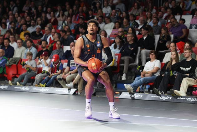 Kostja Mushidi Niners Chemnitz, 11 , GER, FC Bayern Basketball vs Niners Chemnitz, Basketball, easycredit Basketball Bundesliga, 29 Matchday, Season 2025 2026, 12 04 2026, GER, FC Bayern Basketball vs Niners Chemnitz, Basketball, easycredit Basketball Bundesliga, 29 Matchday, Season 2025 2026, 12 04 2026 Muenchen Copyright: xEibner-Pressefoto JennixMaulx EP_JML