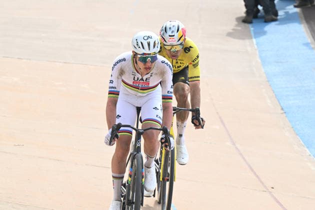 12-04-2026 Paris - Roubaix; 2026, Uae Emirates - Xrg; 2026, Visma - Lease A Bike; Pogacar, Tadej; Van Aert, Wout; Roubaix; 