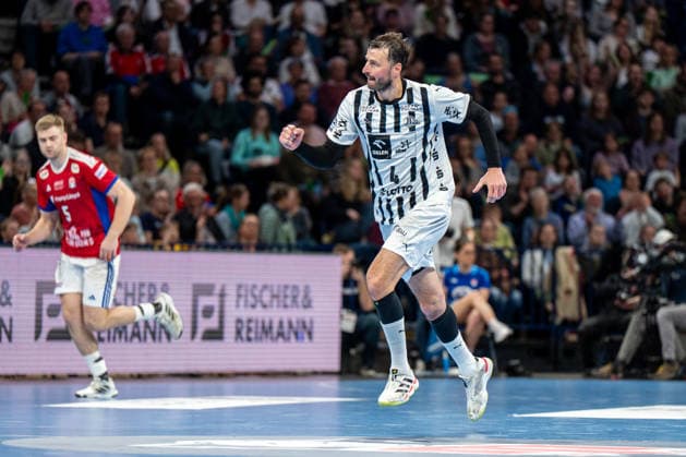 12 04 2026, xdobgx, Handball Daikin HBL, Handball Sport Verein Hamburg THW Kiel v l Domagoj Duvnjak Kiel, 4 Jubel, Torjubel, jubelt ueber das Tor, celebrate the goal, celebration