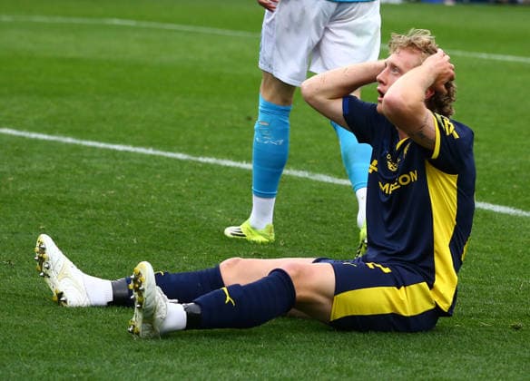Parma Oliver Sorensen delusione during the Serie A soccer match between Parma and Napoli at the Stadio Ennio Tardini di Parma, north west Italy - Domenica , 12 Aprile 2026. - Soccer .  Copyright: xAlbertoxMariani LaPressex