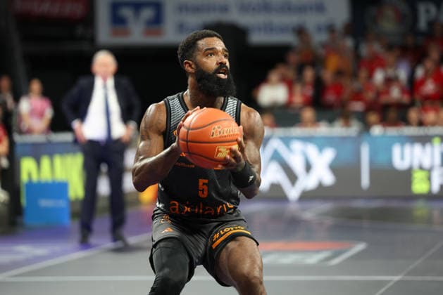 Corey Davis Niners Chemnitz, 05 , GER, FC Bayern Basketball vs Niners Chemnitz, Basketball, easycredit Basketball Bundesliga, 29 Matchday, Season 2025 2026, 12 04 2026, GER, FC Bayern Basketball vs Niners Chemnitz, Basketball, easycredit Basketball Bundesliga, 29 Matchday, Season 2025 2026, 12 04 2026 Munich Copyright: xEibner-Pressefoto JennixMaulx EP_JML