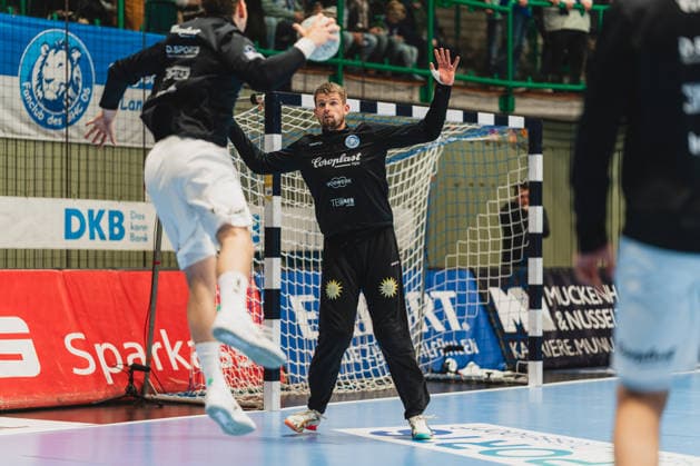 Christopher Rudeck Bergischer HC, 01 when warming up Bergischer HC vs TVB Stuttgart, Handball, Daikin 1 HBL, 28 Matchday, Season 2025 26, 12 04 2026, Bergischer HC vs TVB Stuttgart, Handball, Daikin 1 HBL, 28 Matchday, Season 2025 26, 12 04 2026 Wuppertal Copyright: xEibner-Pressefoto LukasxBaldygax EP_LBA