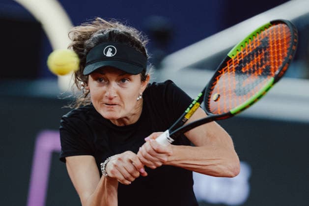 TENNIS - WTA, Tennis Damen Upper Austria Ladies Linz LINZ,AUSTRIA,12.APR.26 - TENNIS - WTA Tour, Upper Austria Ladies Linz. Image shows Miriam Skoch (CZE).  GEPAxpictures xAlexanderxSolc