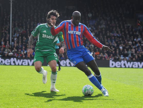 Football - 2025 2026 Premier League - Crystal Palace vs. Newcastle United - Selhurst Park - Sunday 12th April 2026 Jean Philippe Mateta of Crystal Palace 
