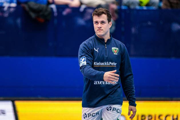 Tim Freihoefer Fuechse Berlin, 20 GER, TBV Lemgo Lippe vs Fuechse Berlin, Handball, 1 Bundesliga, 28 Matchday, Season 2025 2026, 12 04 2026 Lemgo Copyright: xJanxRollingerx