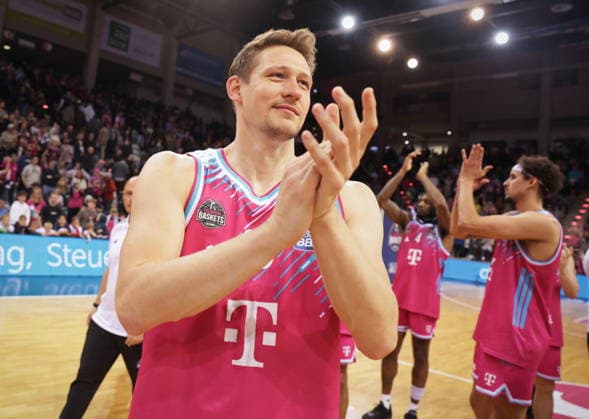 Patrick Heckmann Telekom Baskets Bonn after victory against Basketball Löwen Loewen Braunschweig 29 Speiltag Saison 2025 26