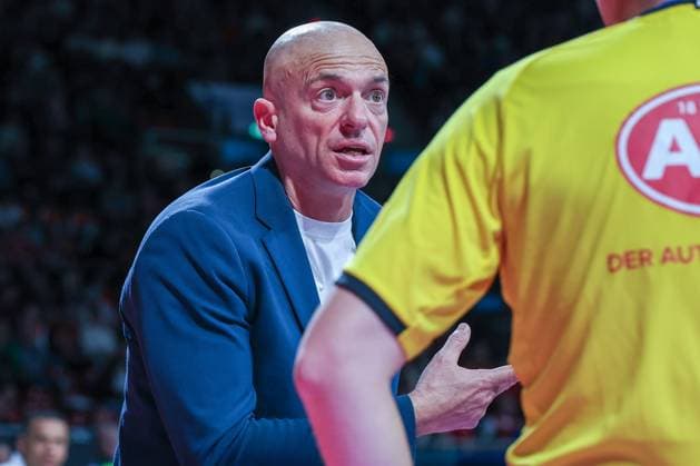 Head Coach Rodrigo Pastore Niners Chemnitz , FC Bayern Muenchen Basketball vs Niners Chemnitz, easyCredit BBL, Basketball, Bundesliga, Men, Main Round, April 12, 2026 Muenchen Bayern Germany Copyright: xkolbert-press MartinxAgüerax
