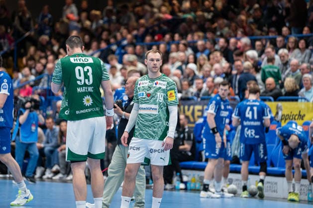TBV Lemgo Lippe GER vs Fuechse Berlin GER , Handball, Daikin Handball Bundesliga, 28 Matchday, 12 4 2026, Season 2025 2026, Lemgo Mathias Gidsel Fuechse Berlin, 19 before kick-off Lemgo Phoenix Contact Arena Germany