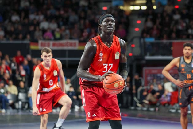 Wenyen Gabriel FC Bayern Basketball, 32 , GER, FC Bayern Basketball vs Niners Chemnitz, Basketball, easycredit Basketball Bundesliga, 29 Matchday, Season 2025 2026, 12 04 2026, GER, FC Bayern Basketball vs Niners Chemnitz, Basketball, easycredit Basketball Bundesliga, 29 Matchday, Season 2025 2026, 12 04 2026 Munich Copyright: xEibner-Pressefoto JennixMaulx EP_JML