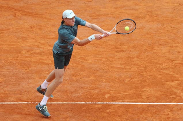 Carlos Alcaraz v Jannik Sinner At Rolex Monte-Carlo Masters 2026 Finale - Monaco Jannik Sinner (ITA) during the Rolex Monte-Carlo Masters 2026 finale at Monte-Carlo Country Club on April 12, 2026 in Monte-Carlo, Monaco. Photo by Felice Calabro IPA ABACAPRESS.COM Monte-Carlo Monaco  Copyright: xIPA ABACAx