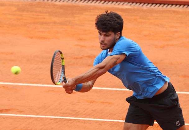 Carlos Alcaraz v Jannik Sinner At Rolex Monte-Carlo Masters 2026 Finale - Monaco Carlos Alcaraz (ESP) during the Rolex Monte-Carlo Masters 2026 finale at Monte-Carlo Country Club on April 12, 2026 in Monte-Carlo, Monaco. Photo by Felice Calabro IPA ABACAPRESS.COM Monte-Carlo Monaco  Copyright: xIPA ABACAx