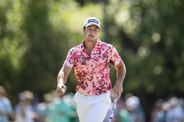 260412 Viktor Hovland of Norway looks dejected during the final round of the 2026 Masters Golf Tournament on April 12, 2026 in Augusta Photo Petter Arvidson BILDBYRAN kod PA PA1196 golf masters bbeng the masters augusta norge norway depp  Copyright: PETTERxARVIDSON BB260412PA003