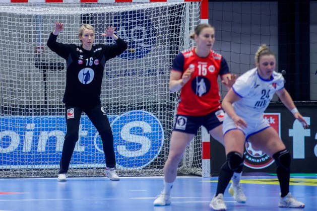 Handball, EHF EURO Cup Norway Slovakia Kristiansand 20260412 Norway s Katrine Lunde during the handball match in the EHF Euro Cup for women between Norway and Slovakia at Aquarama in Kristiansand Photo Tor Erik Schroder NTB Kristiansand Norway EDITORIAL USE ONLY RESTRICTED USE FOR BETTING COMPANIES  Copyright: xTorxErikxSchroderx xNTBx