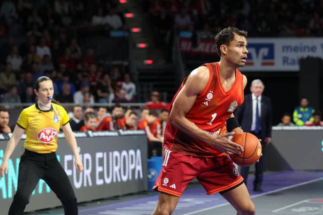 Oscar da Silva FC Bayern Basketball, 01 , GER, FC Bayern Basketball vs Niners Chemnitz, Basketball, easycredit Basketball Bundesliga, 29 Matchday, Season 2025 2026, 12 04 2026, GER, FC Bayern Basketball vs Niners Chemnitz, Basketball, easycredit Basketball Bundesliga, 29 Matchday, Season 2025 2026, 12 04 2026 Munich Copyright: xEibner-Pressefoto JennixMaulx EP_JML
