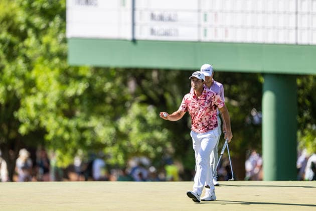 260412 Viktor Hovland of Norway during the final round of the 2026 Masters Golf Tournament on April 12, 2026 in Augusta Photo Petter Arvidson BILDBYRAN kod PA PA1196 golf masters bbeng the masters augusta norge norway  Copyright: PETTERxARVIDSON BB260412PA029