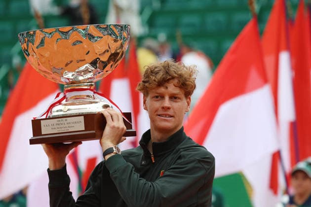Jannick Sinner Wins Rolex Monte-Carlo Masters 2026 Finale - Monaco Jannik Sinner (ITA) wins the Rolex Monte-Carlo Masters 2026 finale against Carlos Alcaraz (ESP) at Monte-Carlo Country Club on April 12, 2026 in Monte-Carlo, Monaco. Photo by Felice Calabro IPA ABACAPRESS.COM Monte-Carlo Monaco  Copyright: xIPA ABACAx
