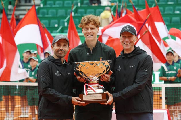 Jannick Sinner Wins Rolex Monte-Carlo Masters 2026 Finale - Monaco Jannik Sinner (ITA) wins the Rolex Monte-Carlo Masters 2026 finale against Carlos Alcaraz (ESP) at Monte-Carlo Country Club on April 12, 2026 in Monte-Carlo, Monaco. Photo by Felice Calabro IPA ABACAPRESS.COM Monte-Carlo Monaco  Copyright: xIPA ABACAx