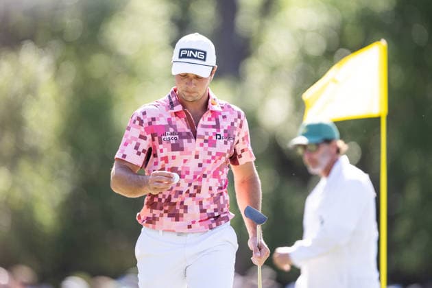 260412 Viktor Hovland of Norway during the final round of the 2026 Masters Golf Tournament on April 12, 2026 in Augusta Photo Petter Arvidson BILDBYRAN kod PA PA1196 golf masters bbeng the masters augusta norge norway  Copyright: PETTERxARVIDSON BB260412PA031