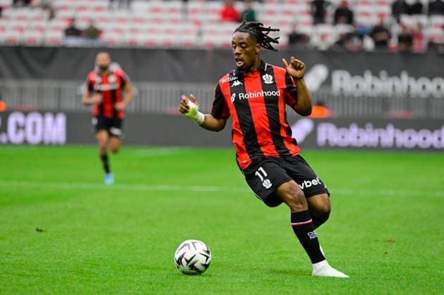 FOOTBALL : OGC Nice VS Le Havre AC - Ligue 1 McDonald s - 12 04 2026 Elye Wahi (OGC Nice) - Ligue 1 McDonald™s match between OGC Nice and Le Havre Athletic Club on April 12, 2026 at the Allianz Riviera Stadium in Nice. NiceFrance  Copyright: xWilliamxCannarellax
