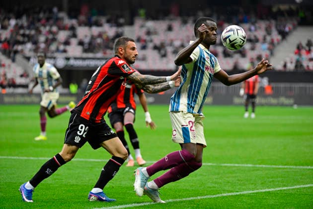 FOOTBALL : OGC Nice VS Le Havre AC - Ligue 1 McDonald s - 12 04 2026 Ally Samatta (HAC) - Ligue 1 McDonald™s match between OGC Nice and Le Havre Athletic Club on April 12, 2026 at the Allianz Riviera Stadium in Nice. NiceFrance  Copyright: xWilliamxCannarellax